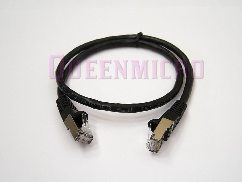 10x Pack 1Ft Premium CAT6 SSTP Double Shielded Gigabit Ethernet RJ45 Cable Black
