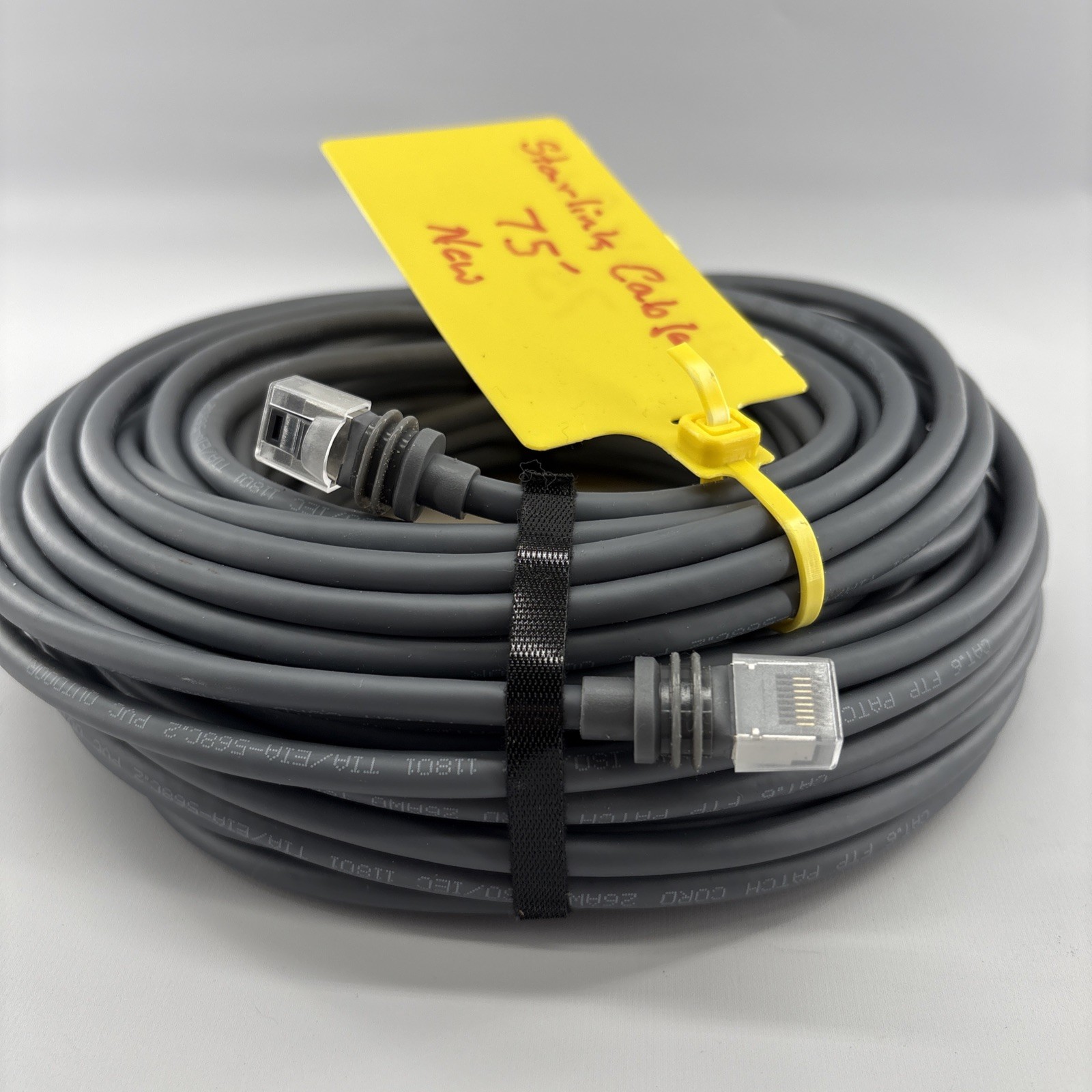 Starlink 75′ Cat 6 FTP Patch Cord 26AWG ISO/IEC 11801 TIA/EIA-568C.2 PVC Outdoor