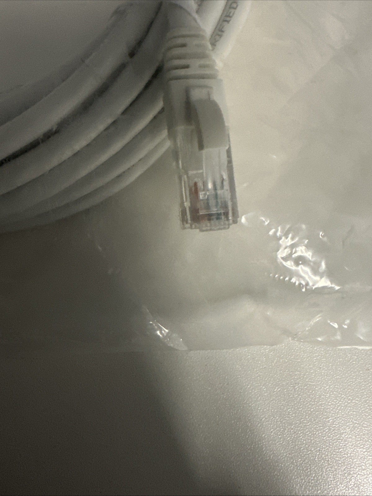 Cat6 UTP 24AWG Ethernet Cable 30 ft White 1 PK NEW