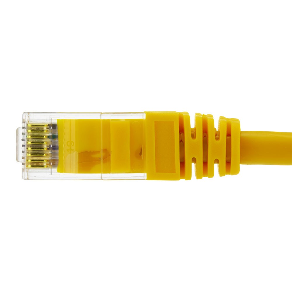 Ethernet Patch Cable CAT6A, UTP, 24AWG, 5 Ft, 10 pack, Yellow