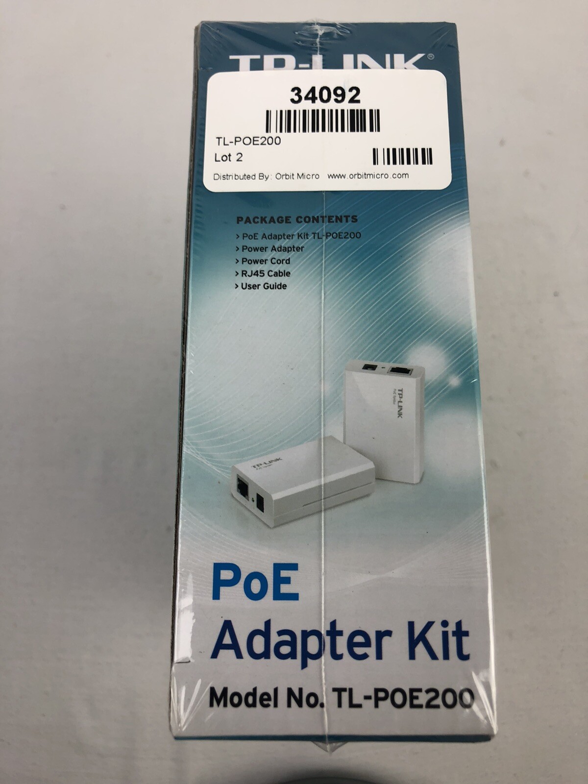 TP-LINK PoE Power over Ethernet Adapter Kit (TL-POE200) (T4)