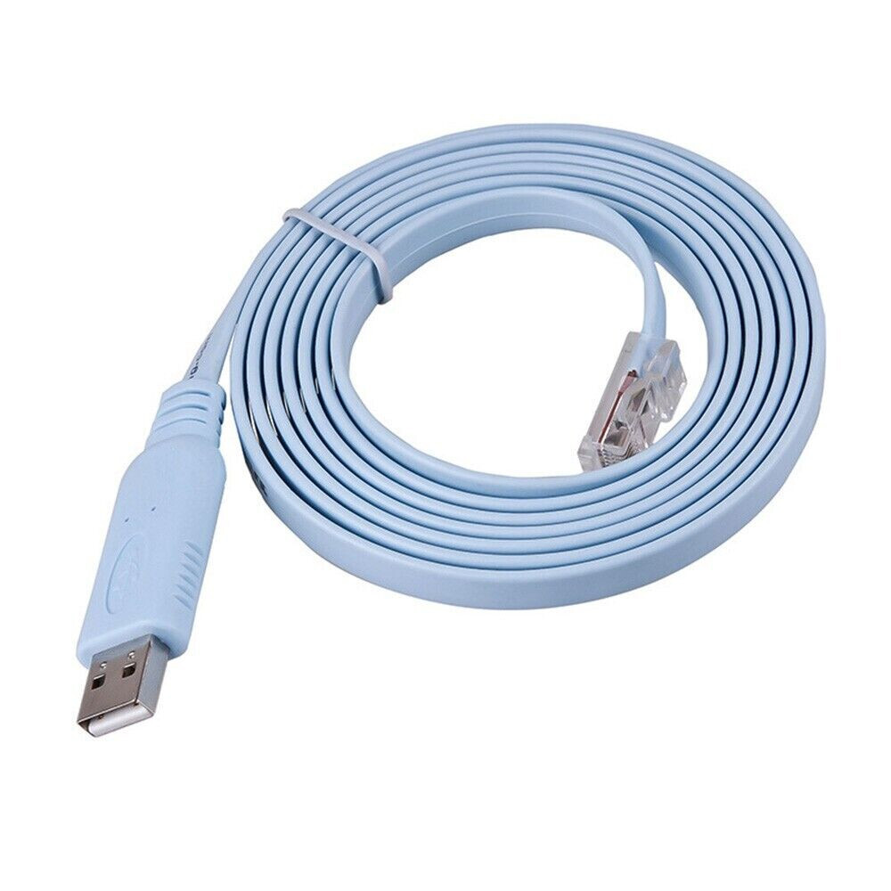 New 6ft USB Console to RJ45 Ethernet LAN Rollover Cable Switch Line for Cisco