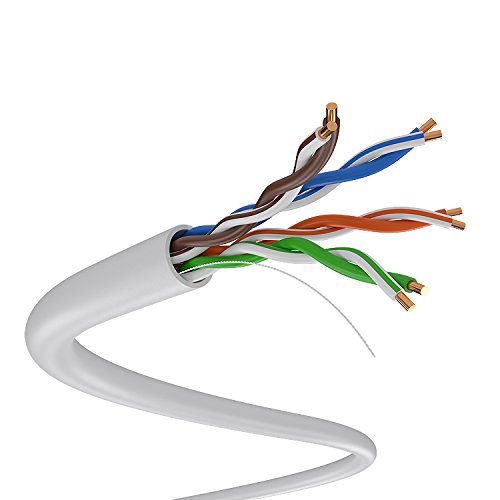 CAT5e 1000FT 4/UTP ETHERNET LAN CABLE 350MHZ BULK BOX RJ45 NETWORK WIRE WHITE