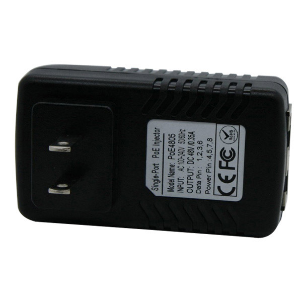 UNIVERSAL 48V 0.4A WALL PLUG POE INJECTOR COMPATIBLE W CISCO,AASTRA,POLYCOM!