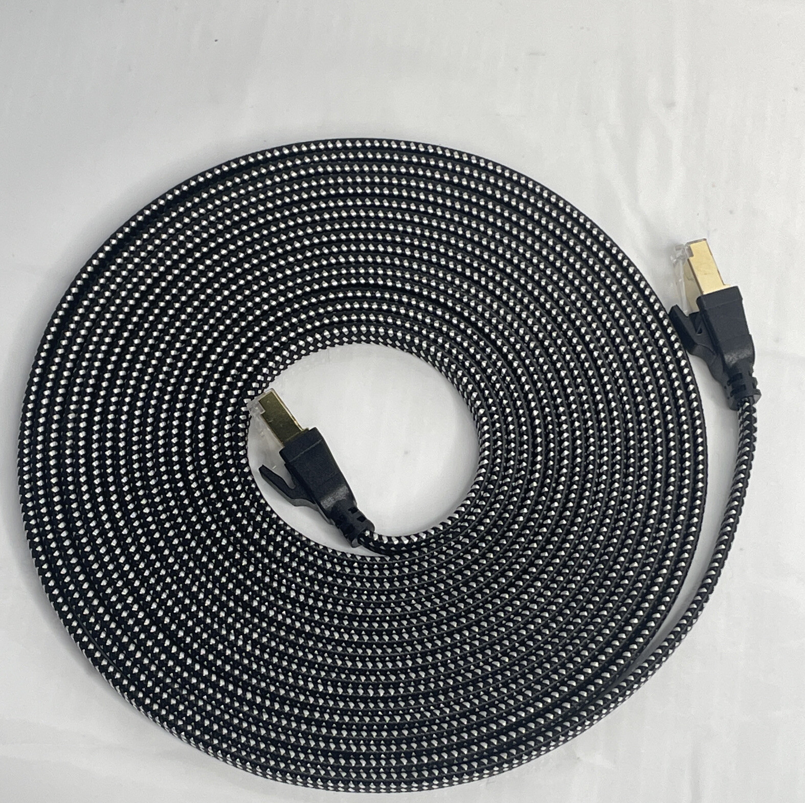20ft Flat Cat 8 Ethernet Cable Indoor&Outdoor for Modem/Router/Gaming/PC S/FTP
