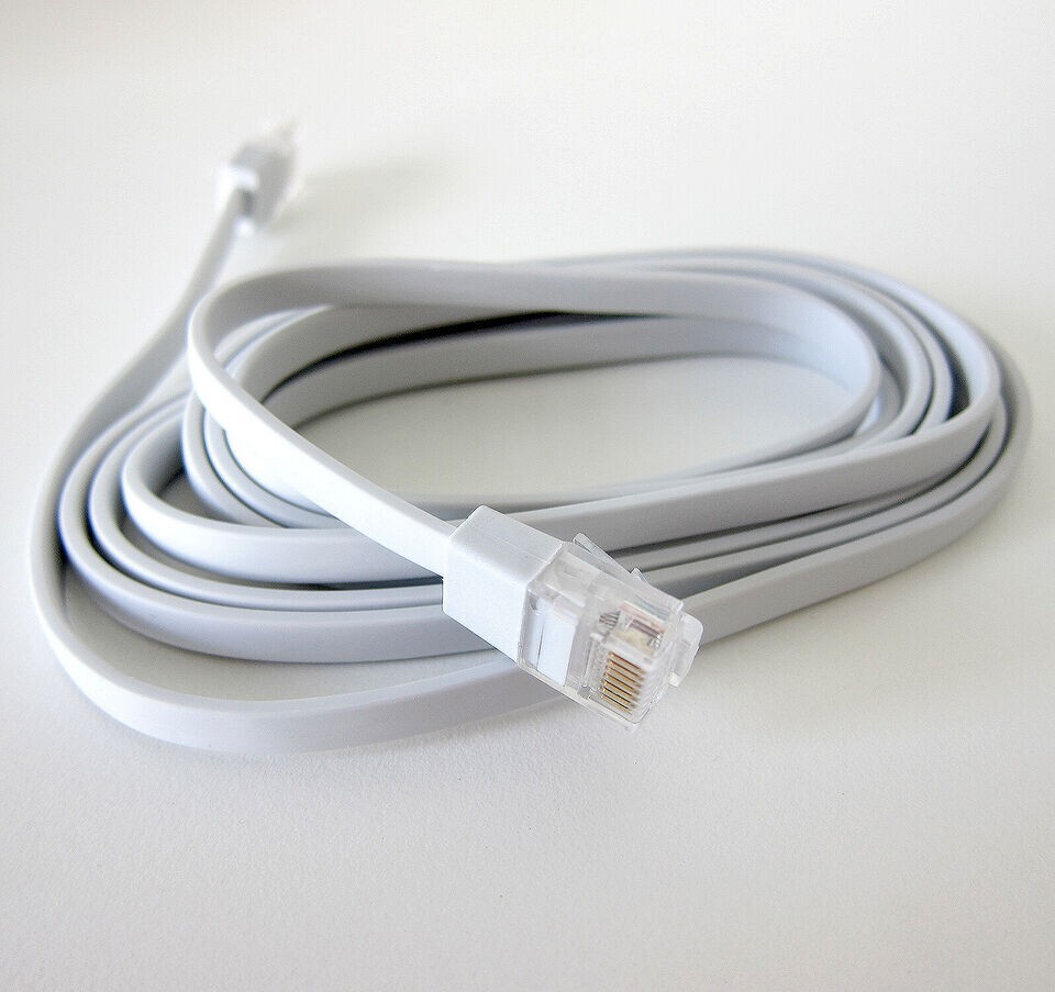 10 PACK!! OEM Google WiFi Router RJ45 Ethernet Network Flat Cable Cord White 6ft