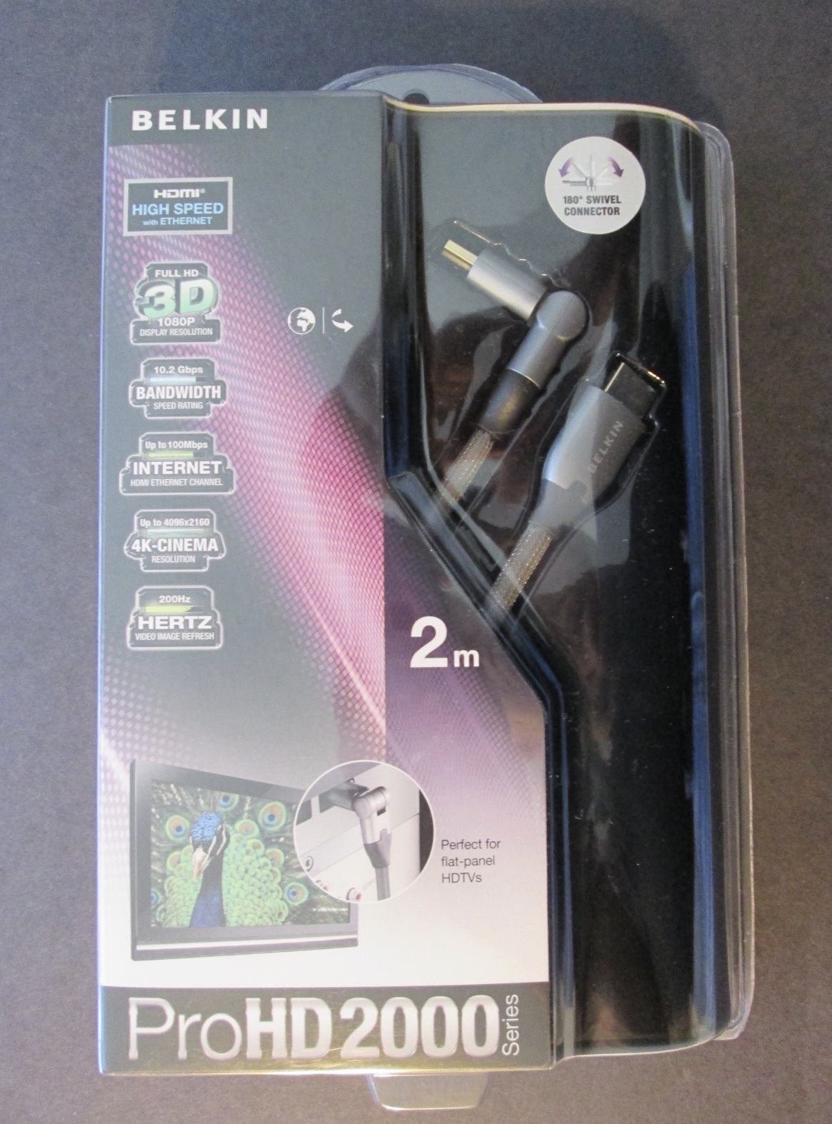 3 New BELKIN ETHERNET CABLES Unopened ~ Cat6 5M, Cat6 2M, HDMI w/Ethernet ~ RJ45