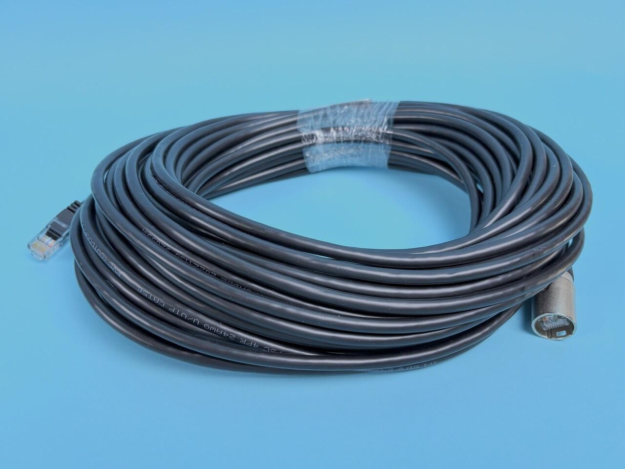 LOT OF 15 ETHERCON CAT5E 54022 CABLES: rj45, ethernet, 20m |603-8945732
