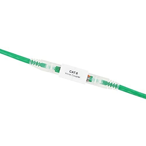 10 Pack White RJ45 Coupler Ethernet Connector for Cat7, Cat6, Cat5e Extension