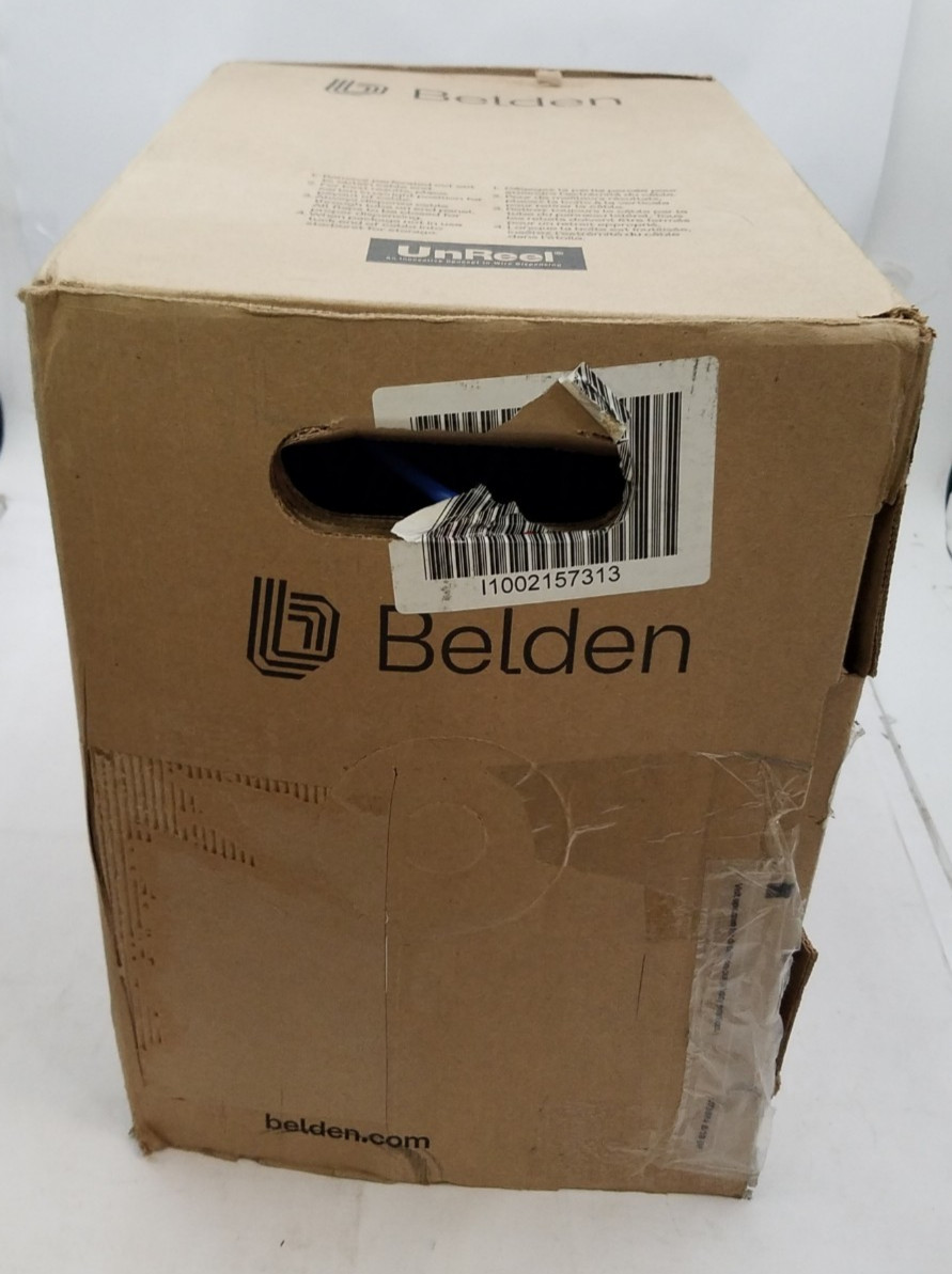 Belden 2413D15U1000 Cat 6 Cable – Blue (2412-1000-BL)