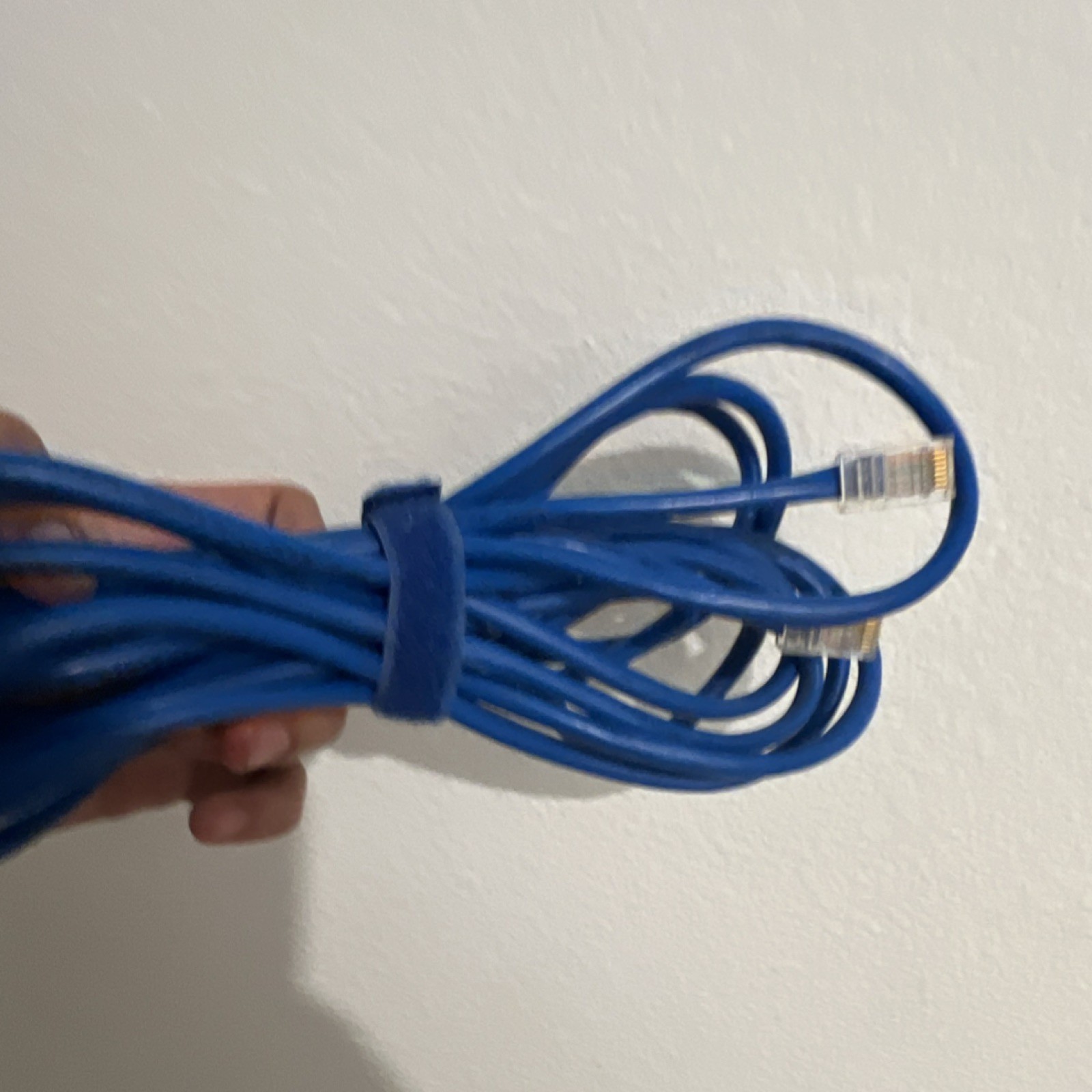 Blue Ethernet Patch Cable RJ-45 Male to Male Round Universal