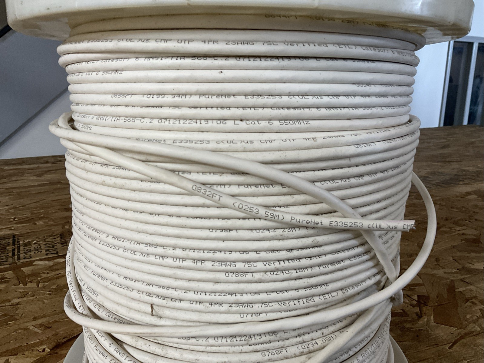 PureNet CAT 6 E335253 CMP UTP 4pr 23AWG 75C Verified ANSI/TIA 550MHz