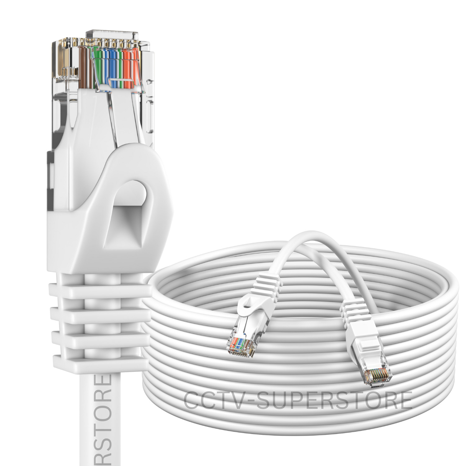 CAT6 Patch Cable 500mhz Ethernet Internet Network Router LAN RJ45 UTP WHITE LOT