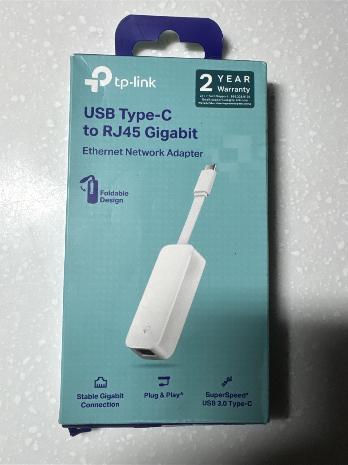 TP-Link USB C To Ethernet Adapter (UE300C) White