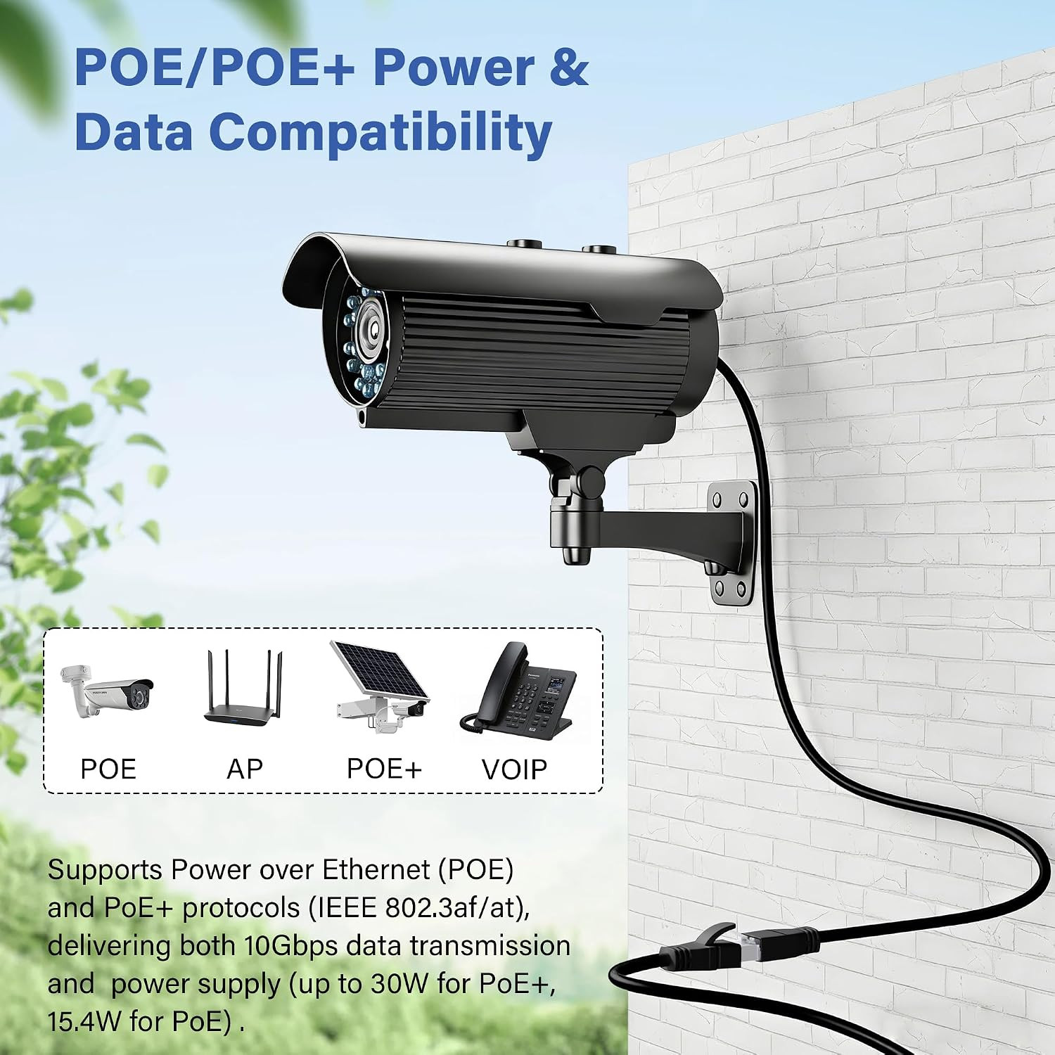 FTP Shielded Cat 6 Outdoor Ethernet Cable 200 FT, 10Gbps 550Mhz 23AWG OFC Pure