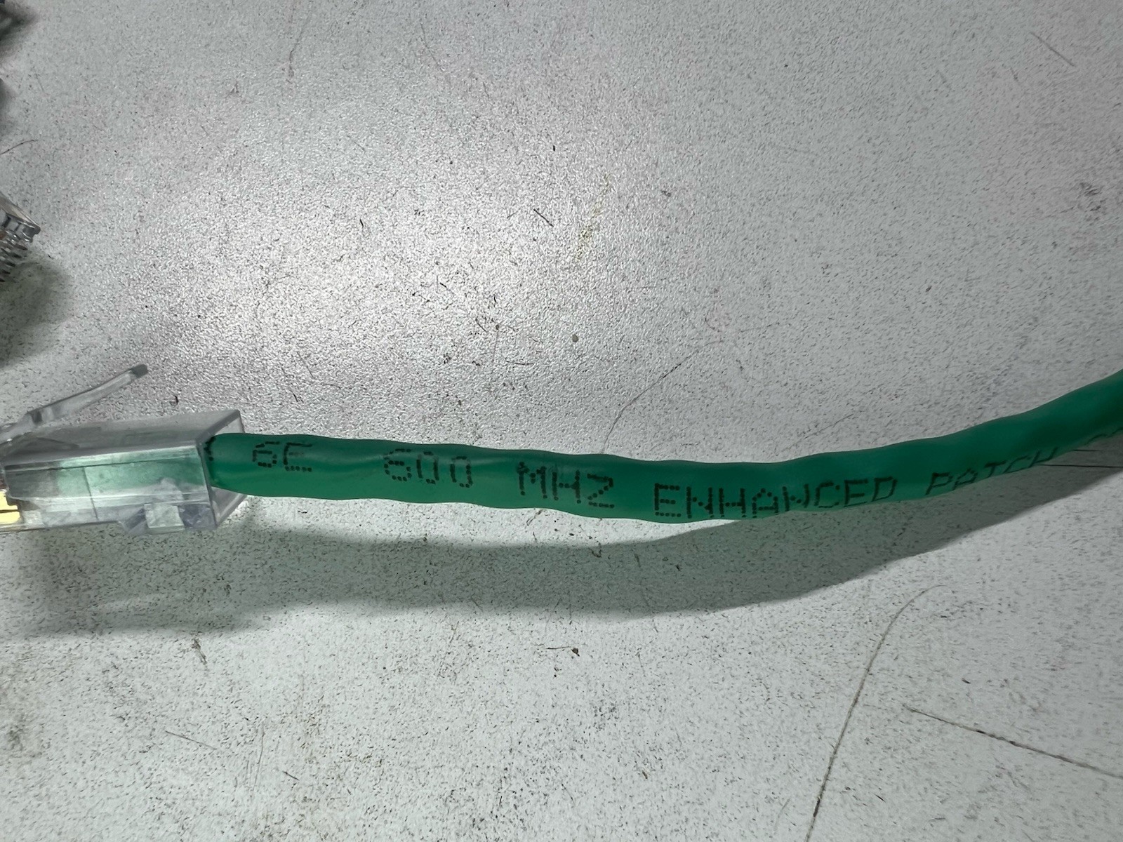 Lot of 24 Cat 6E Green Ethernet Patch Cable 6 in, RJ-45 Male to RJ-45 Male