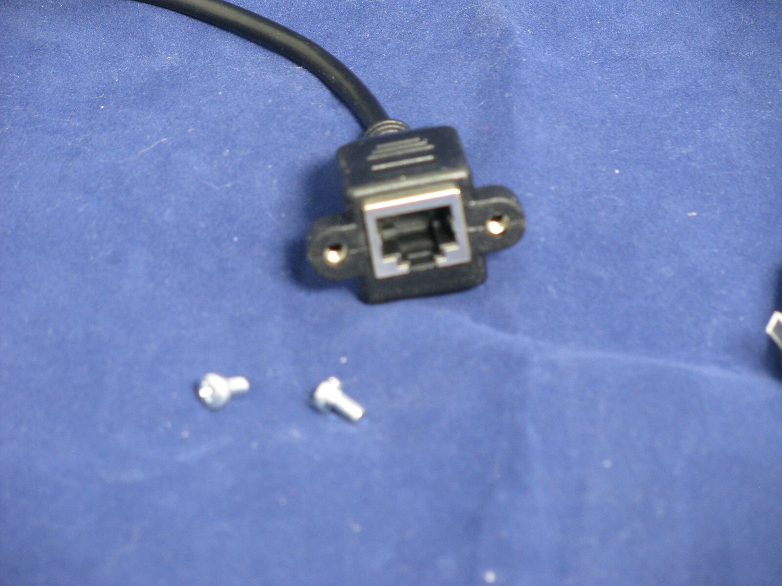 2 PCs 12″ Panel mount ethernet cable (female to male RJ45) US Seller