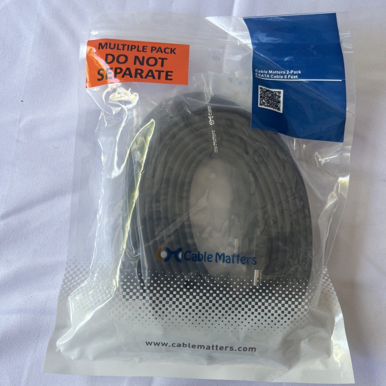 Cable Matters 2-Pack 6 Gbps Shielded eSATA Cable 6 Feet new 104013-6×2 china