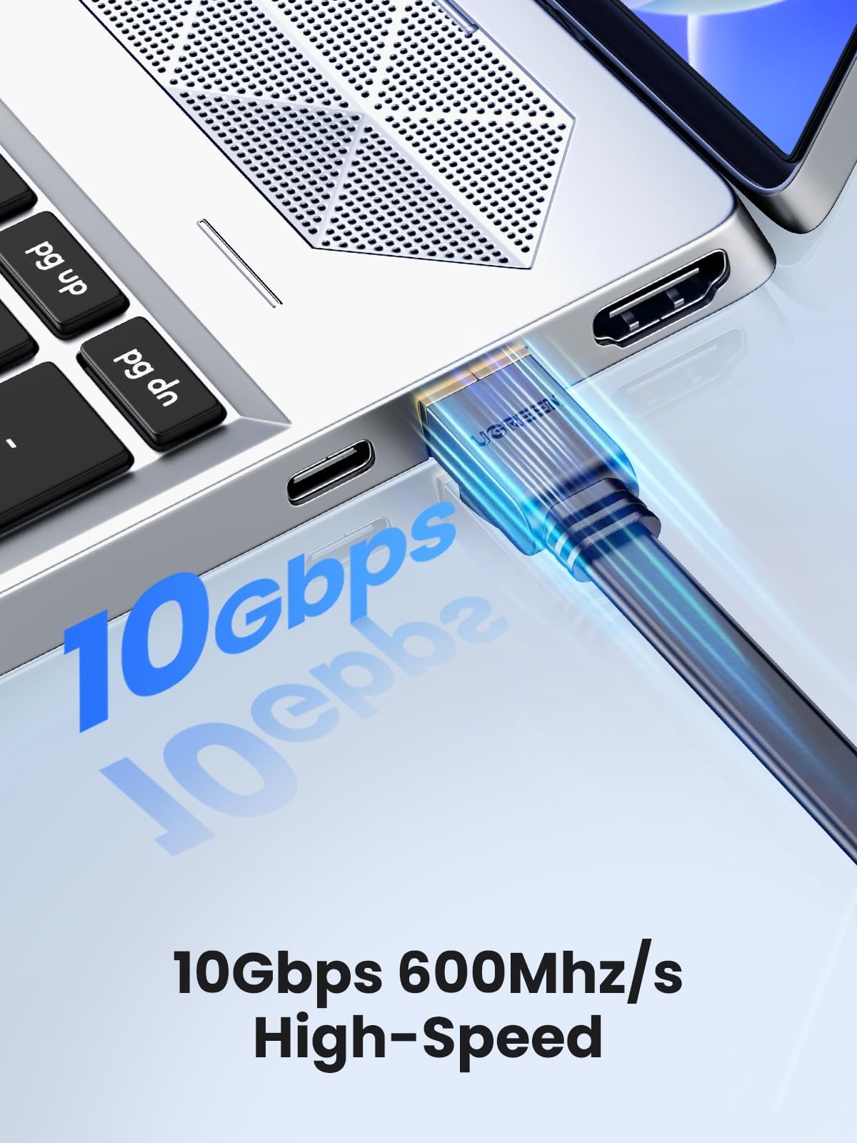 UGREEN Cat 7 Ethernet Cable, 50FT Cable with 10Gbps High 50FT, black