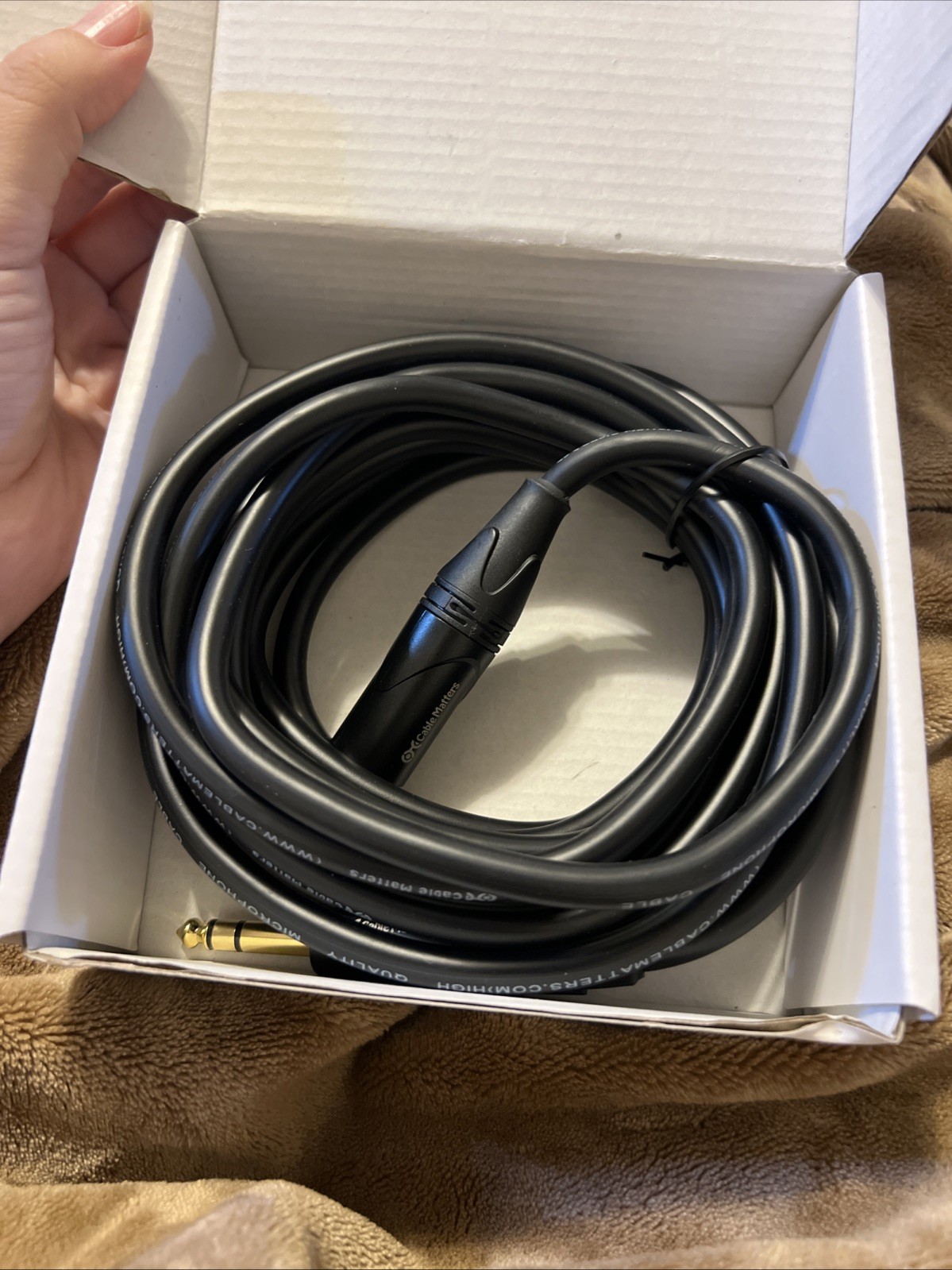 NEW Genuine Cable Matters 6.35MM TRS XLR MALE 2 M Balanced Cable – 15 ft Length