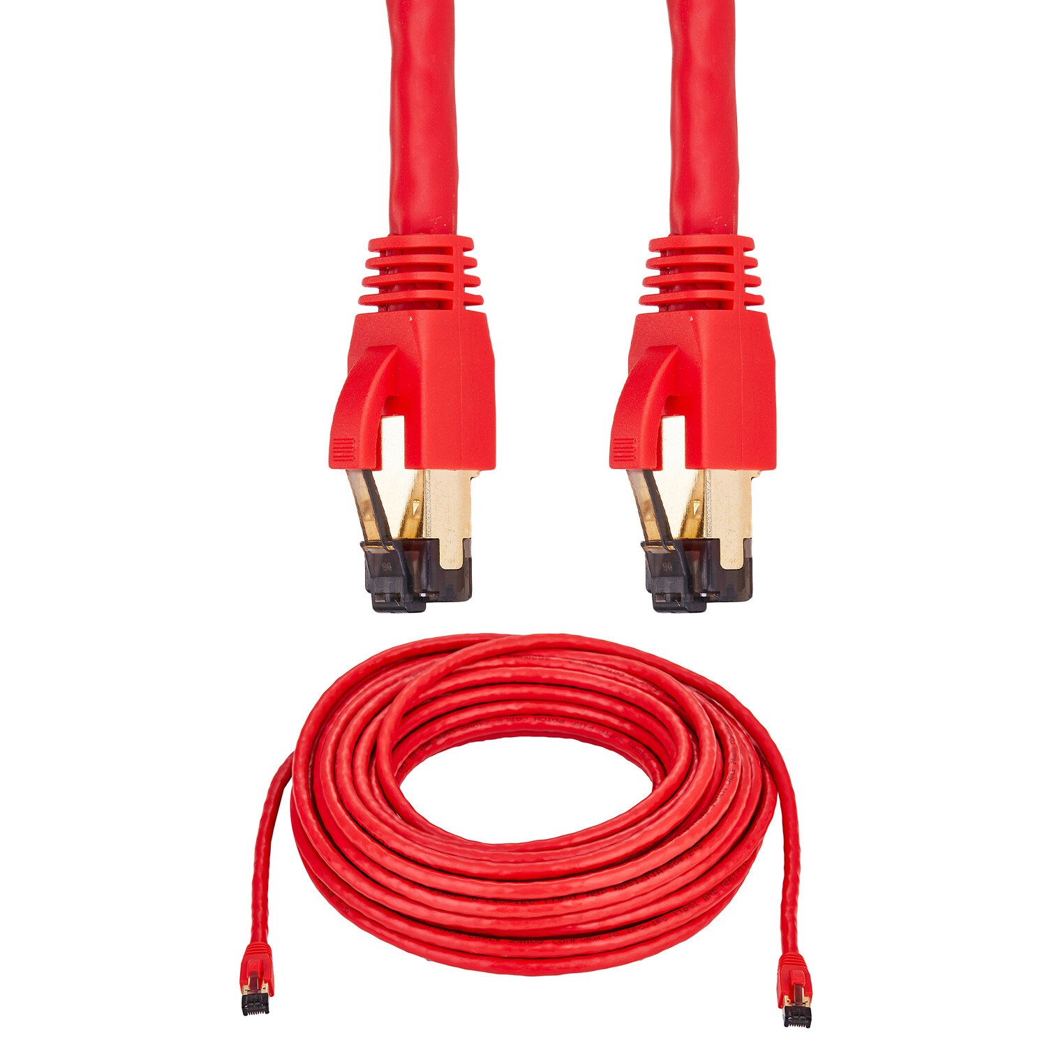 CAT8 RJ45 Ethernet Cable High Speed 40Gbps Network Shielded Copper Red lot