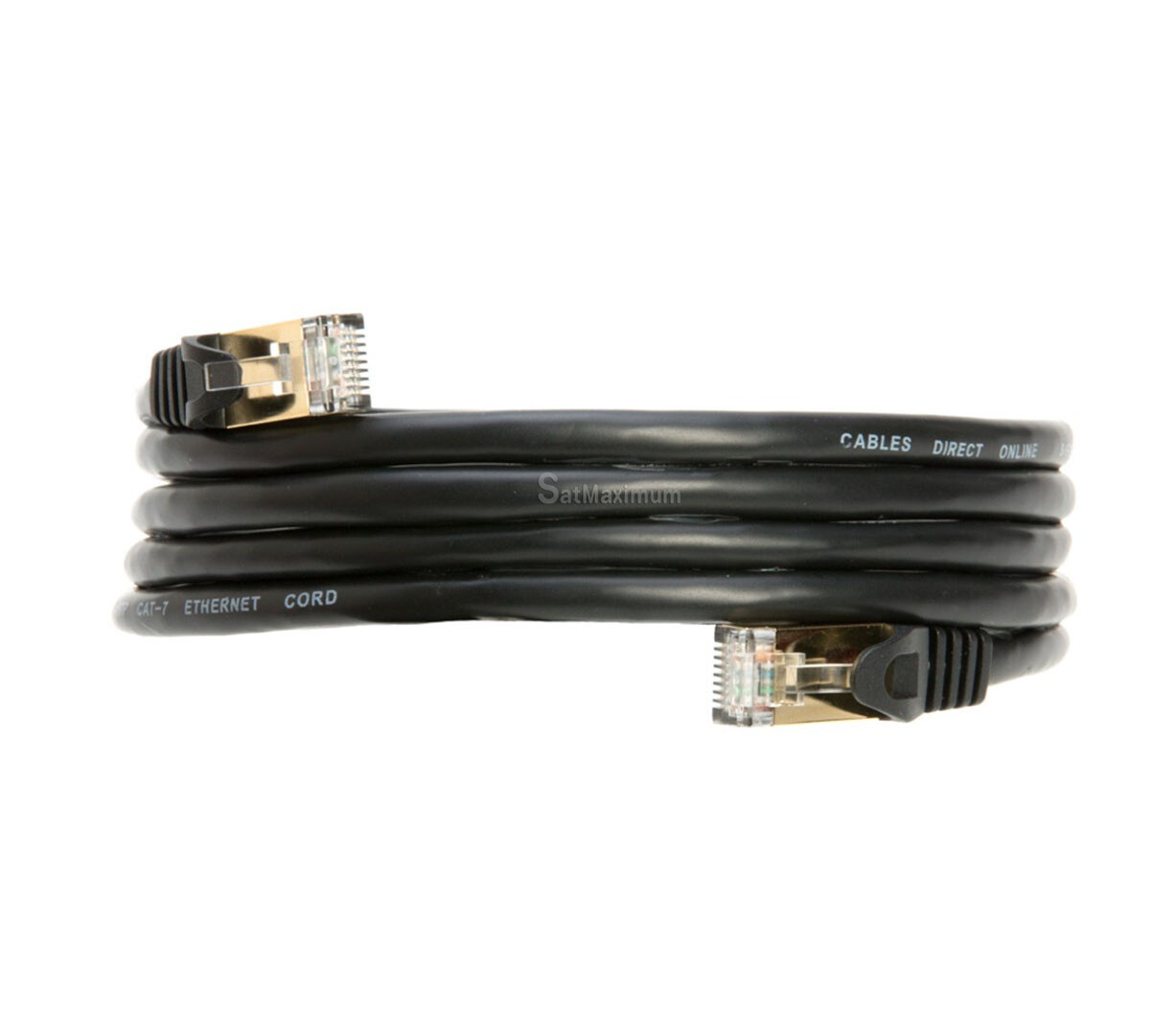 Cat7 Black S/FTP Pure Copper Ethernet Patch Cord LAN Network Cable 6ft- 20ft LOT