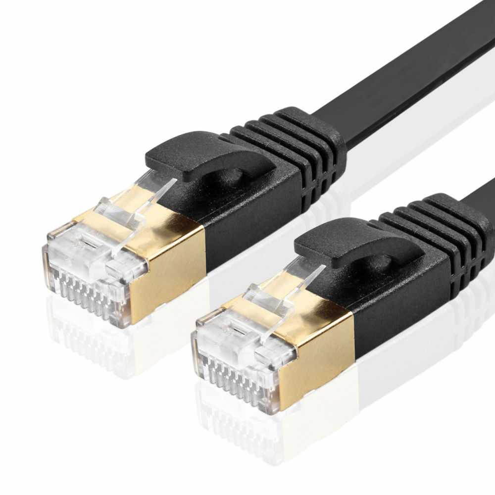 3FT 3feet CAT7 RJ45 Network Flat Ethernet Patch Cable Cord Xbox One PS4 Modem US