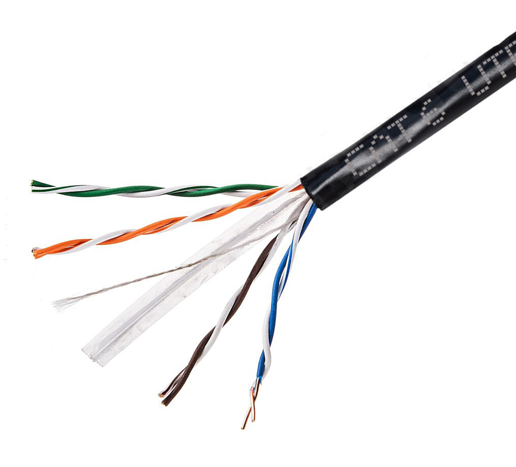 CAT6 1000FT UTP OUTDOOR Ethernet Network Cable 23AWG PE Solid Direct Burial Wire