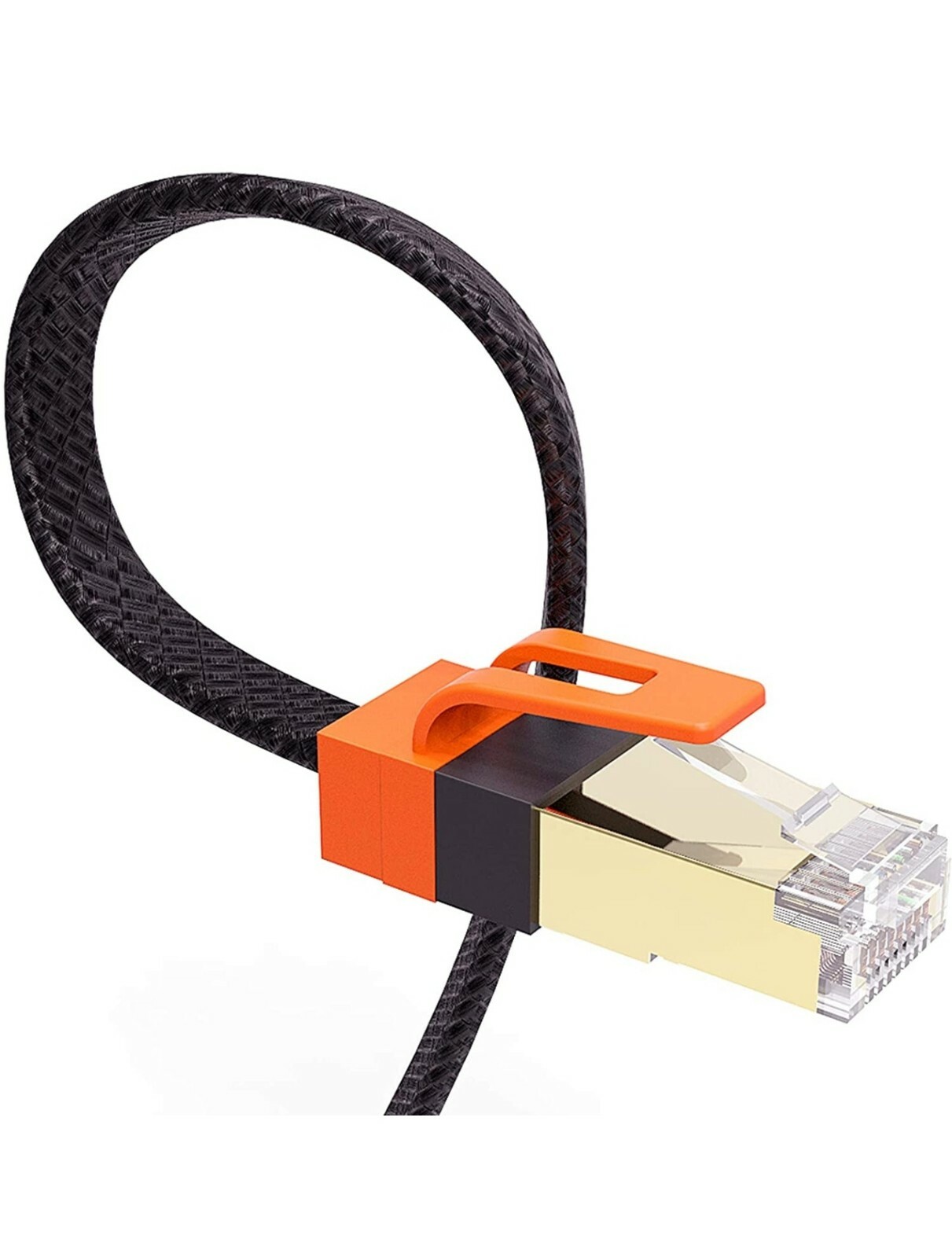 49FT CAT7 CAT 7 Flat Ethernet Cable LAN RJ45 Internet Router Patch Cord