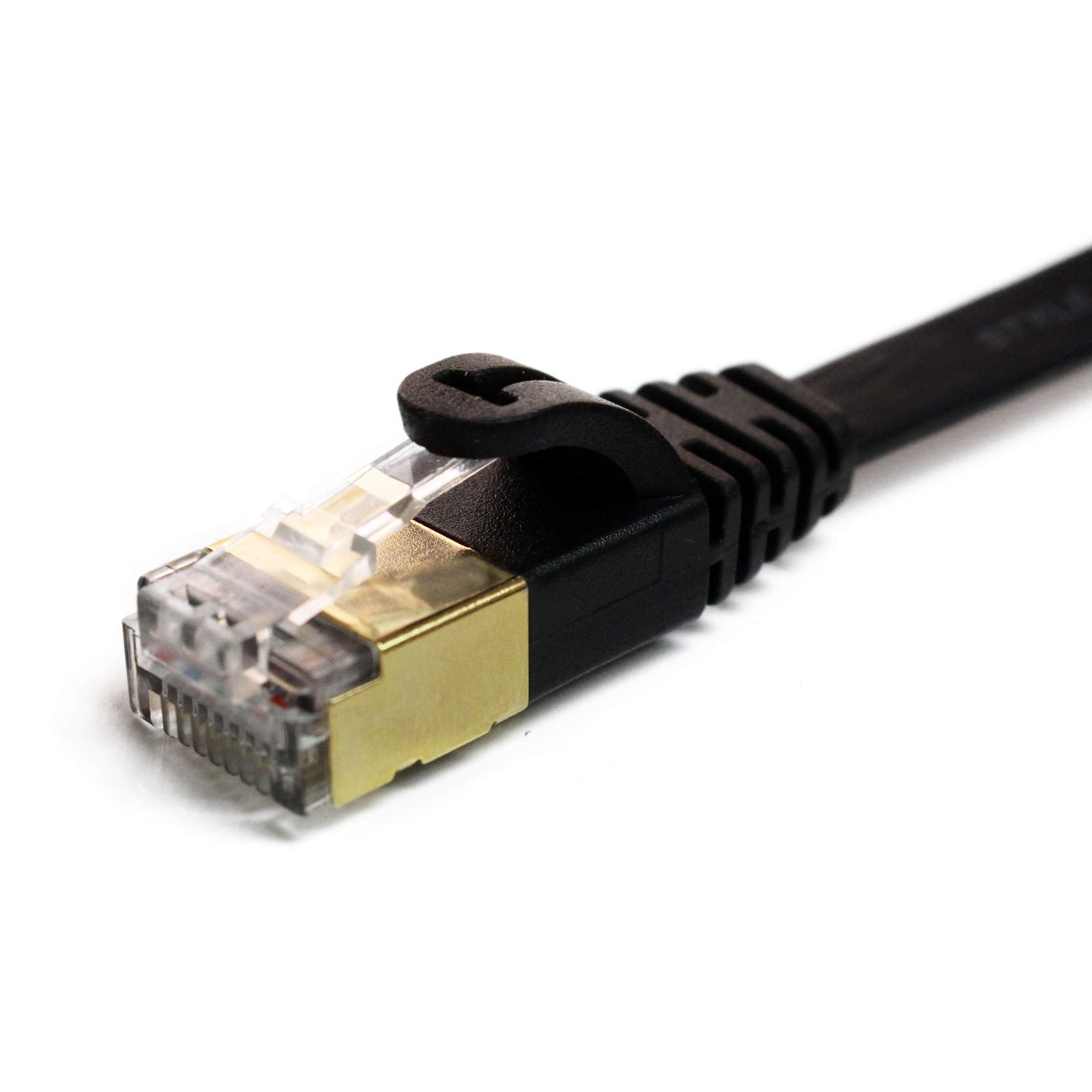 – 100FT – CAT7 10 Gigabit Ethernet Ultra Flat Patch Cable for Modem Router LA…