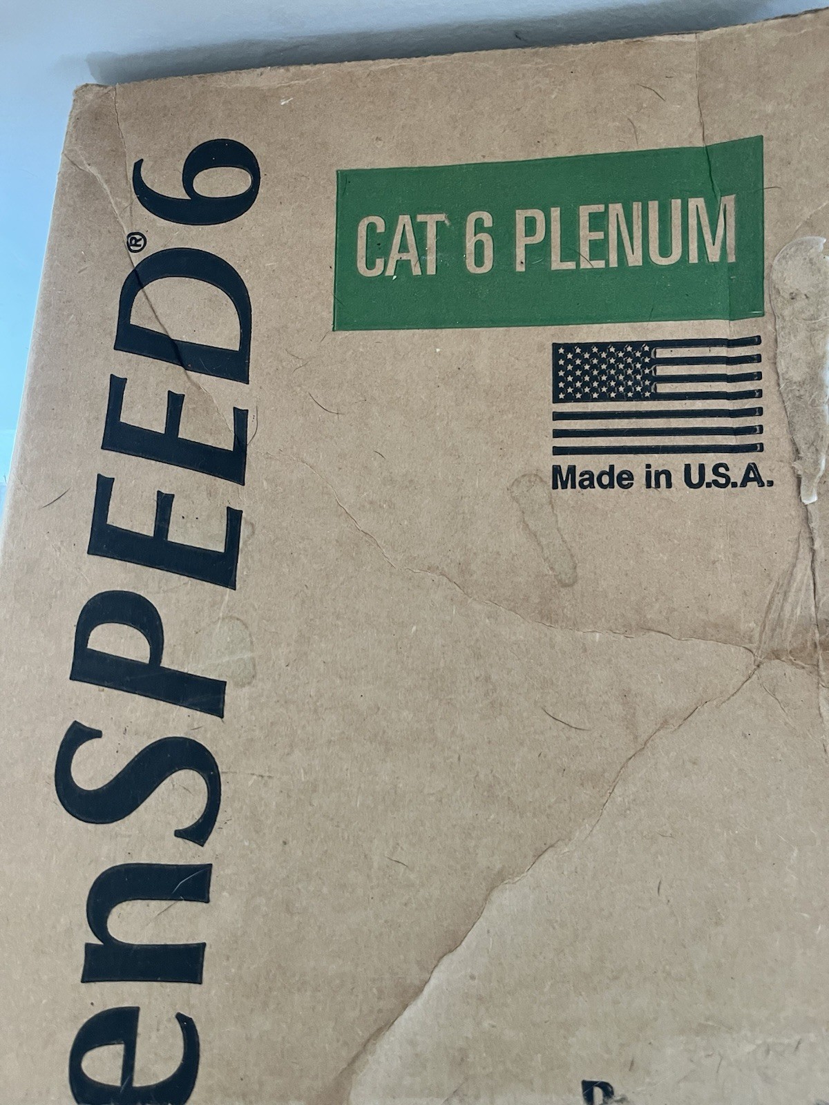 Cable GenSPEED 6 Plenum CAT 6 Cable 23 AWG CMP Blue 500ft