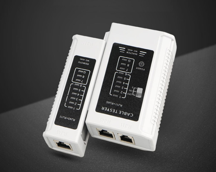 2pcs RJ45 RJ11 network telephone line tester line checker computer cable tester