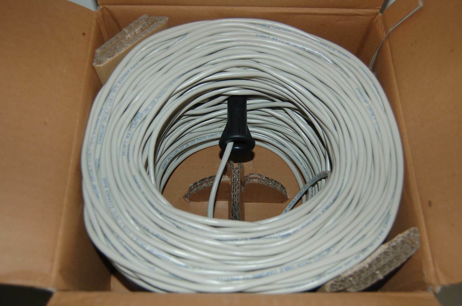 C2G 500ft Cat5E UTP 350 MHz Stranded PVC CM Rated Cable Gray ANSI/TIA-568-C.2