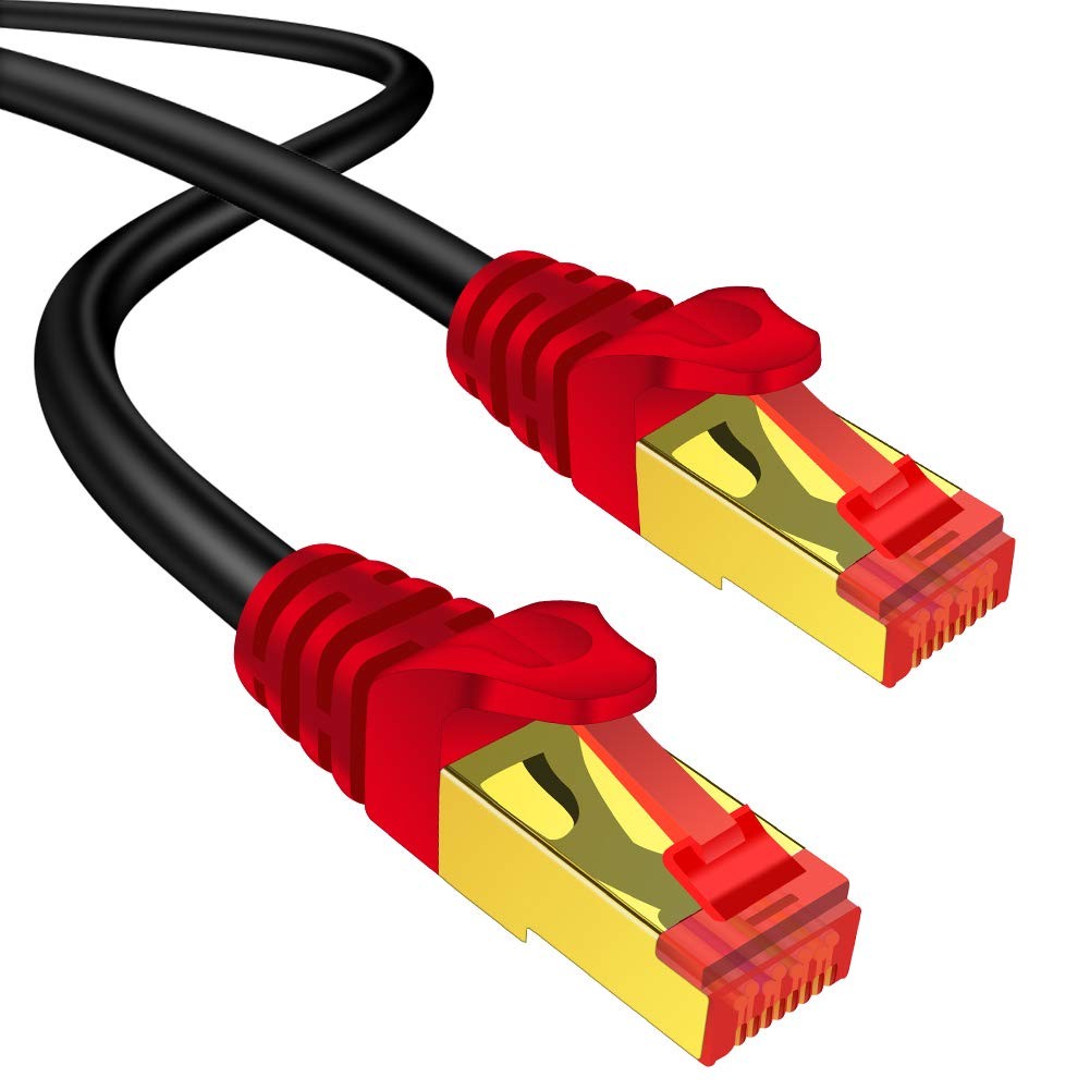 Outdoor CAT 7 Ethernet Cable 65 ft, CAT7 ethernet Cable RJ45 LAN Cable Gigabi…