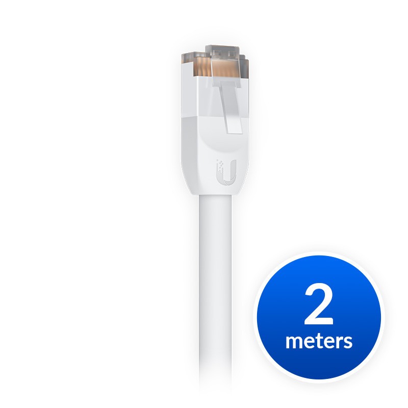 Ubiquiti UniFi Patch Cable Outdoor 2M White Single Unit All-weather RJ45