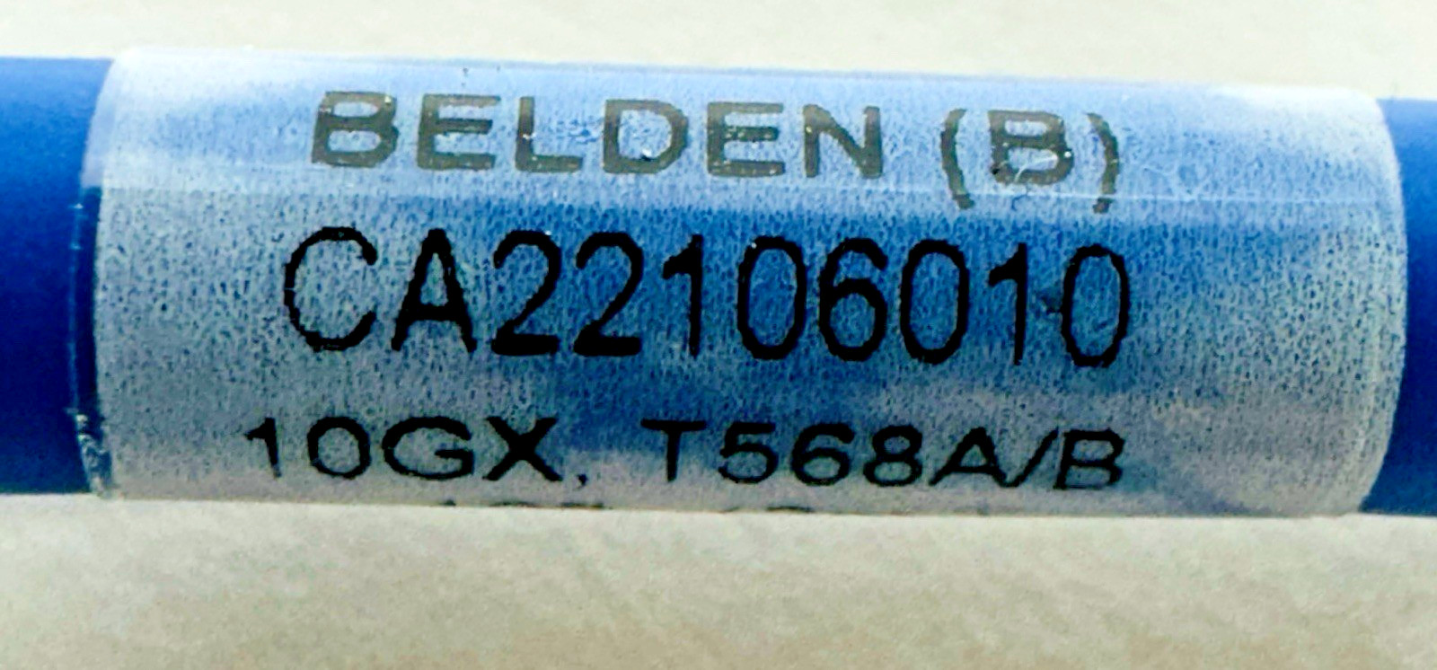 Lot of 5 Belden 10′ CA21106010 10GX Patch Cord 24 AWG 10-Foot Blue T568A/B. New