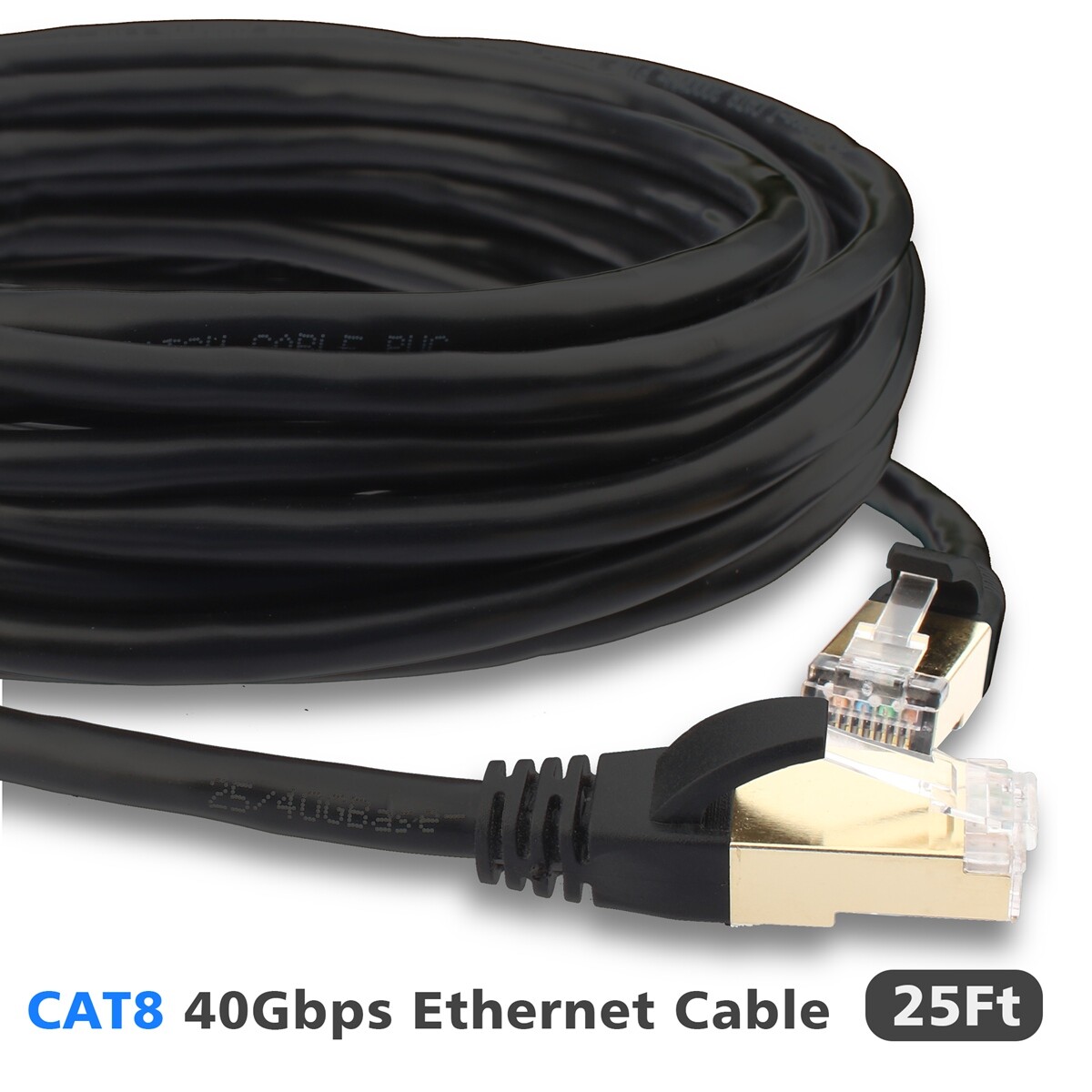 Network LAN RJ45 Cord CAT8 Cable Fast Ethernet for PS5/4,WiFi Extender,Xbox lot
