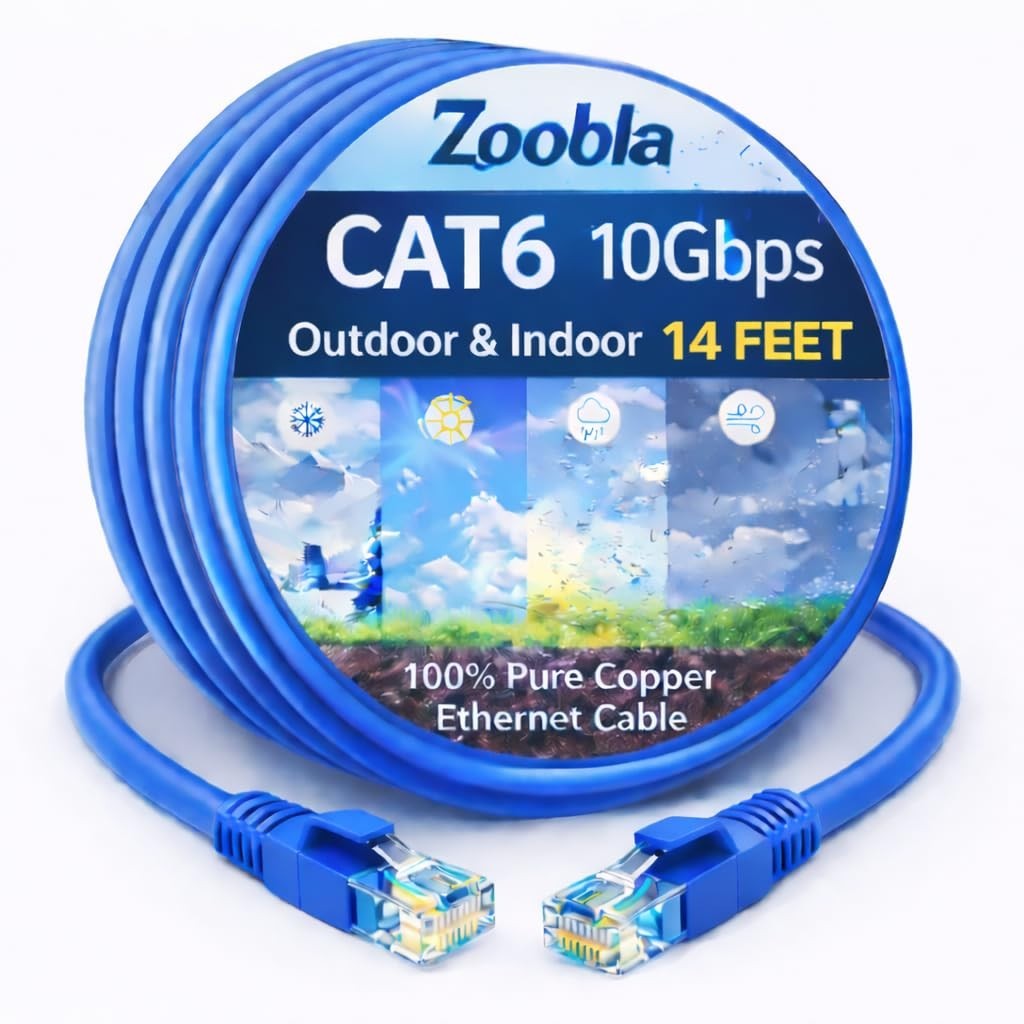 Cat6 UTP 100% Pure Copper Patch Cord, 0.5-150 FEET Ethernet LAN Cable Fluke Test