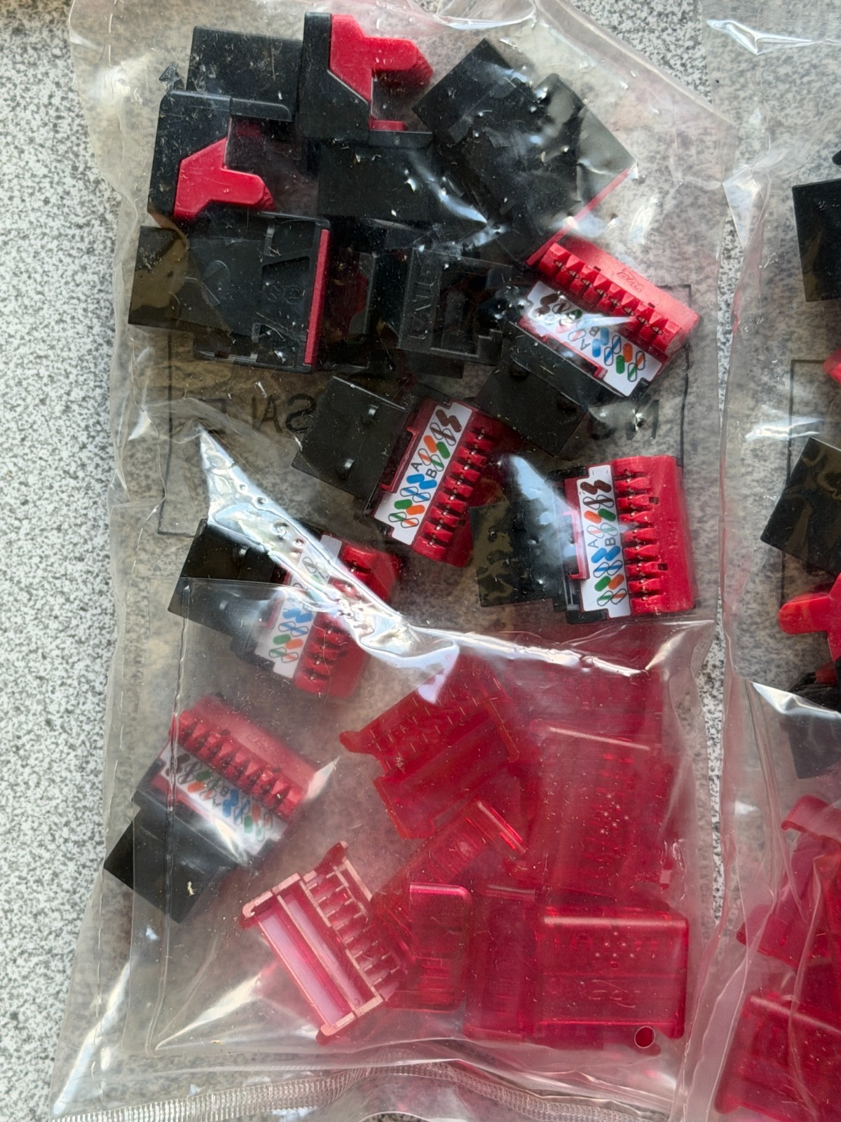 NEW LOT 50 Pack ICC CAT6 RJ45 Network Connector EZ Style Module IC107L6RBK Black