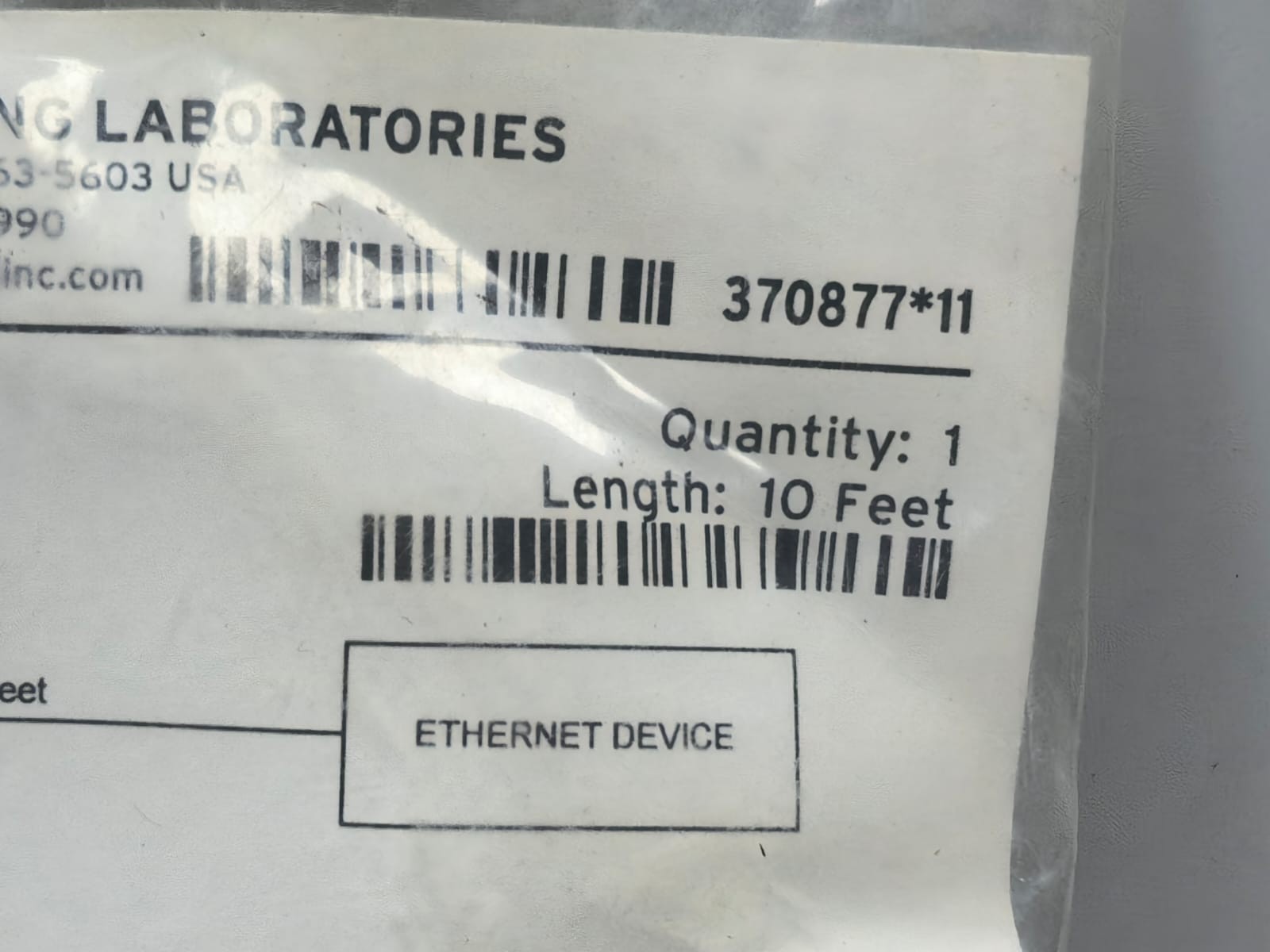 SEL C627 ETHERNET CABLE 10 FEET