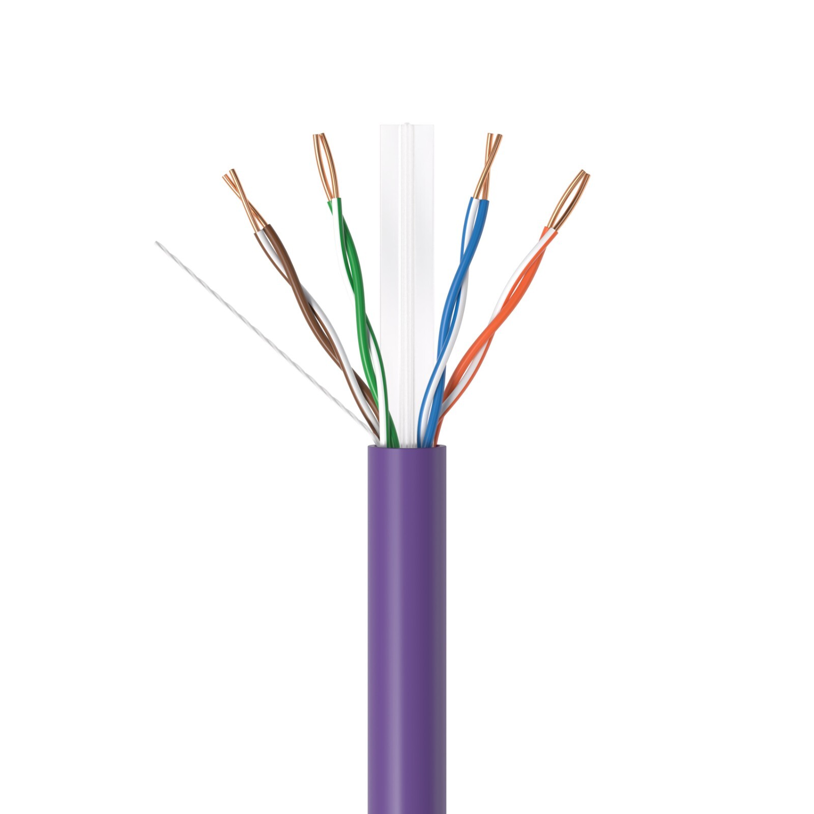 Bulk CAT6 ETL Rated Cable 1000ft 500ft Riser CMR Solid Bare Copper RJ45 Ethernet