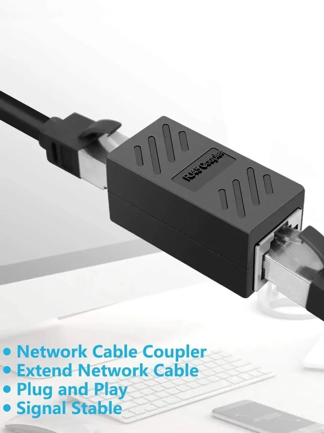 RJ45 Inline Coupler Cat7 Cat6 Cat5e Cat5 Ethernet LAN Network Cable Adapter Lot