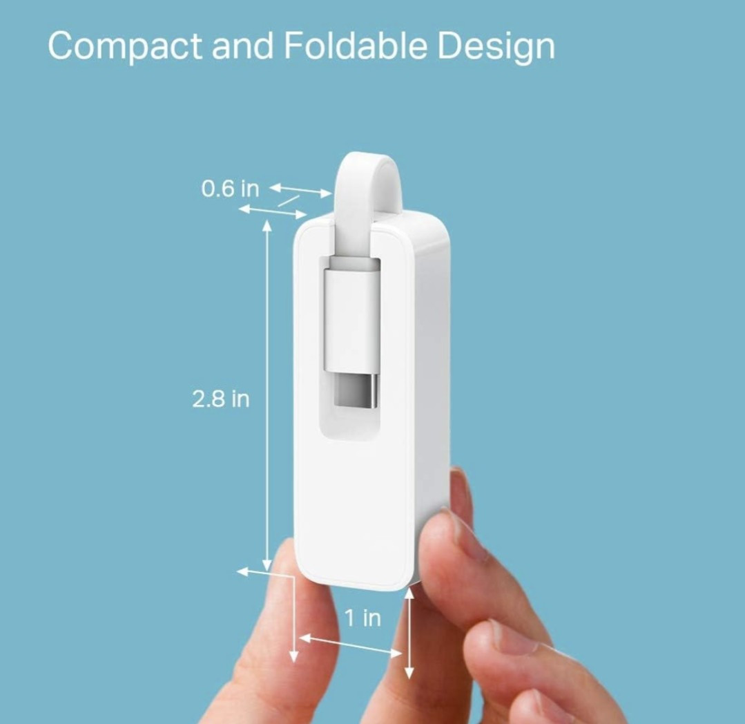 TP-Link USB C To Ethernet Adapter (UE300C) White New