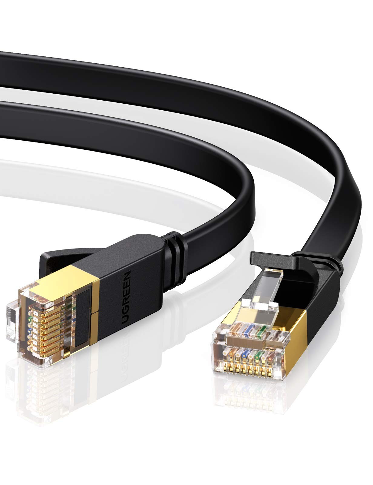 UGREEN Cat 7 Ethernet Cable, 50FT Cable with 10Gbps High 50FT, black