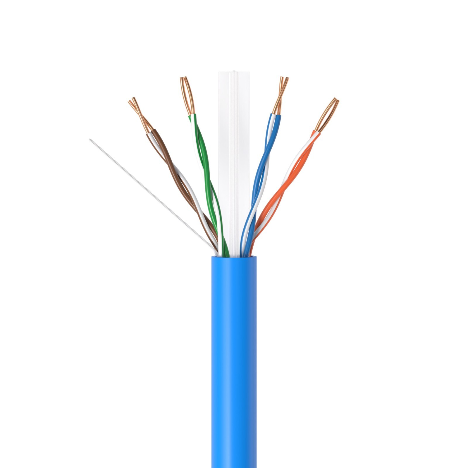 Bulk CAT6 ETL Rated Cable 1000ft 500ft Riser CMR Solid Bare Copper RJ45 Ethernet
