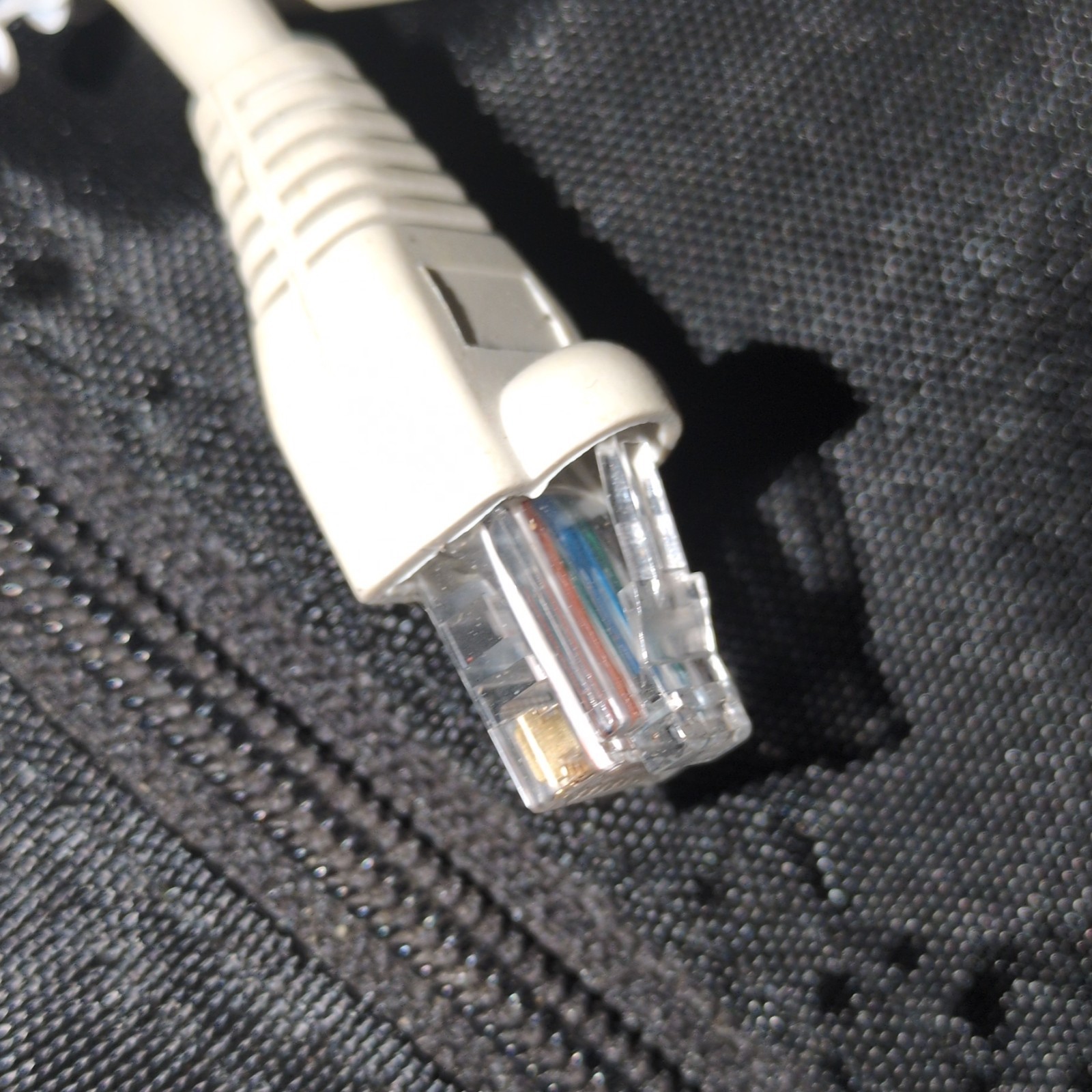 Gray Cat5e UTP Ethernet Patch Cable RJ-45 Male to Male Round