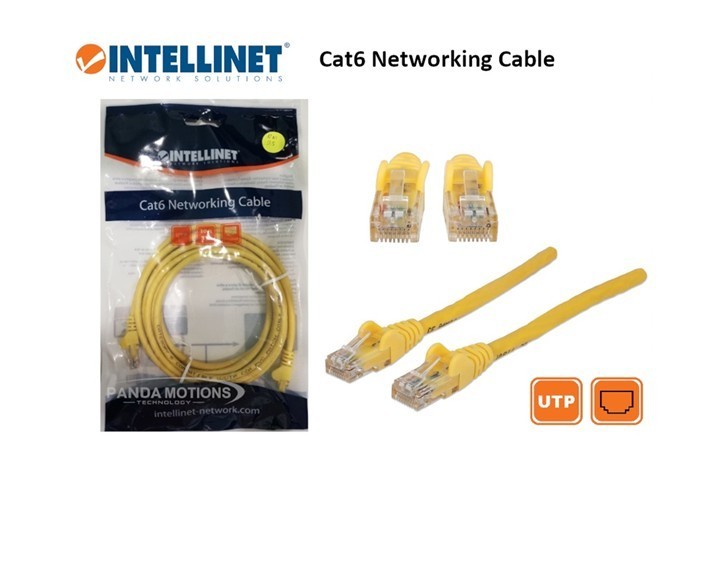 Intellinet Network Patch Cable, Cat6A, 5m, Yellow, Copper, S/FTP, LSOH / LSZH, P