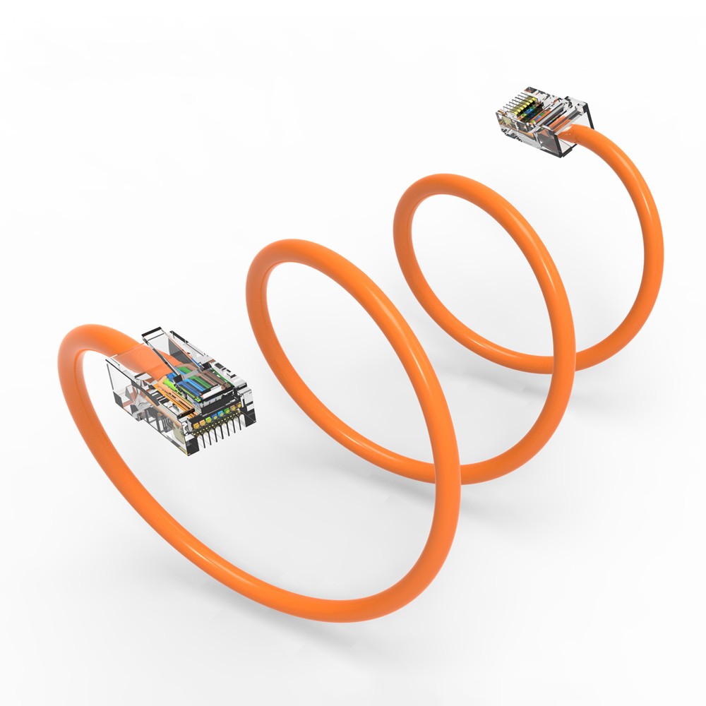20 Pack of 1.5Ft CAT6 UTP Ethernet Network Non Booted Cable Orange
