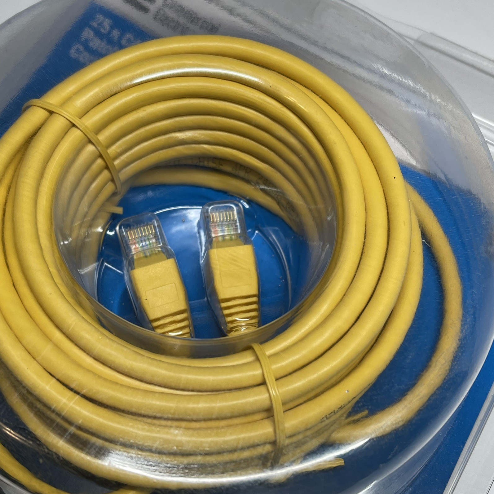 Commercial Electric 25 Ft Cat5e Ethernet Patch Cord Cable Yellow New In Box