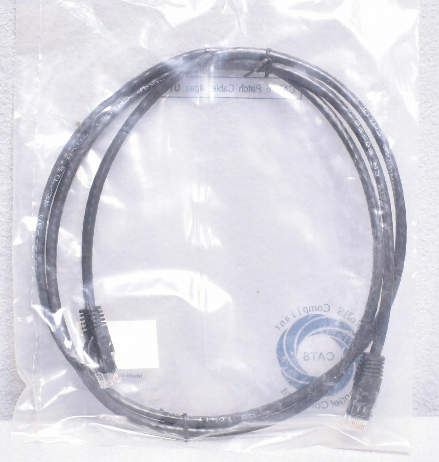 Lynn Electronics 5’ Male to Male Booted Ethernet Patch Cable CAT6-05-BKB